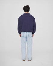 Loose Fit Button-up Bleu Marine