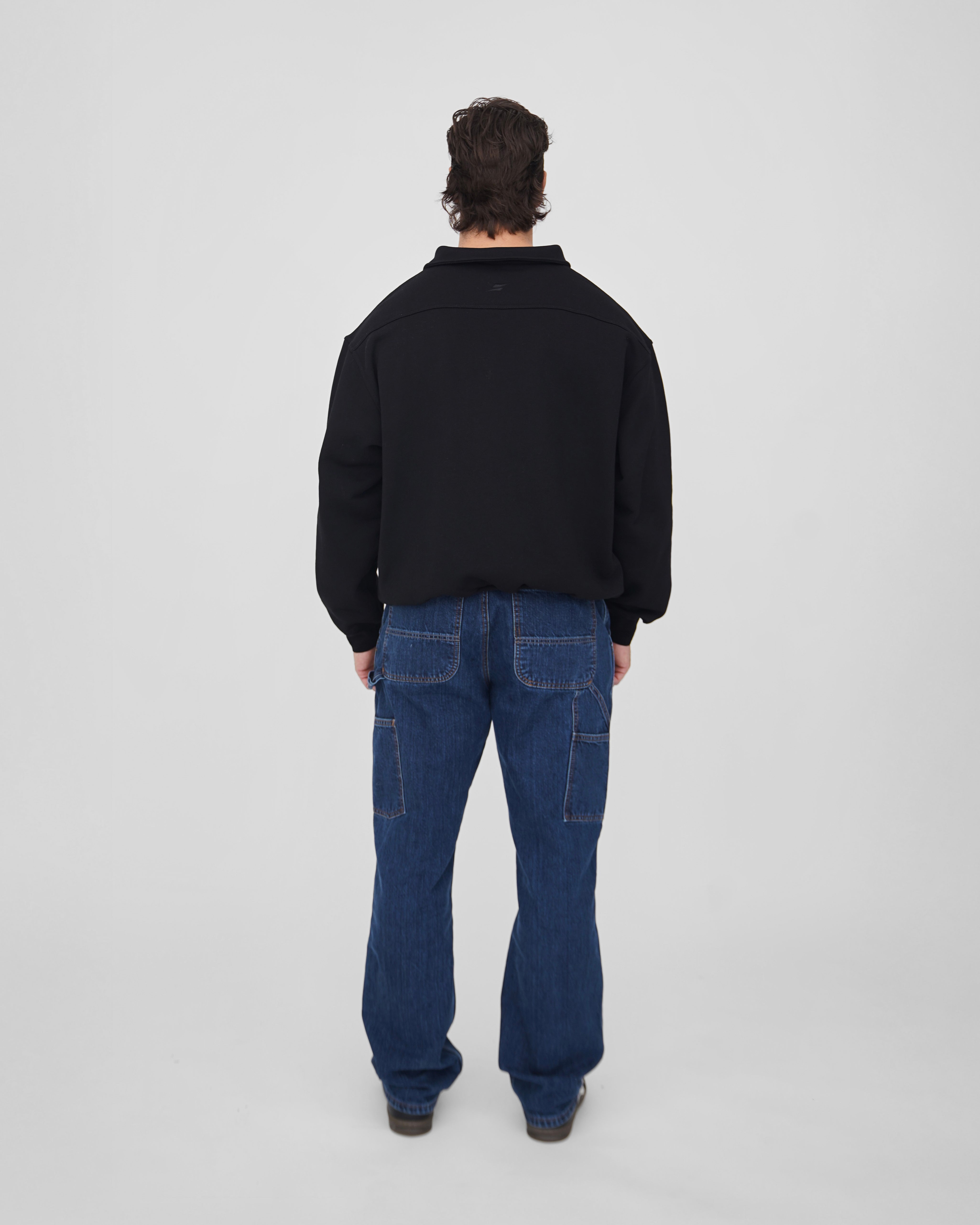 Loose Fit Button-Up Noir