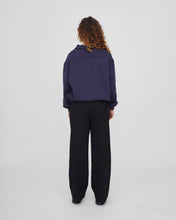 Loose Fit Button-up Bleu Marine